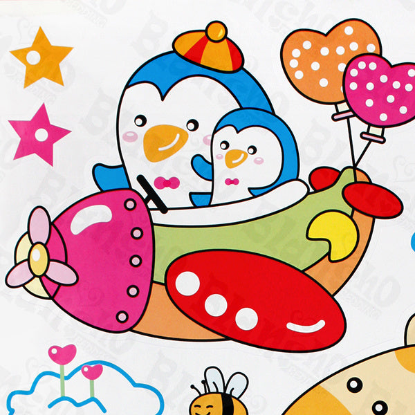 Animal Friends-3 - Wall Decals Stickers Appliques Home Decor